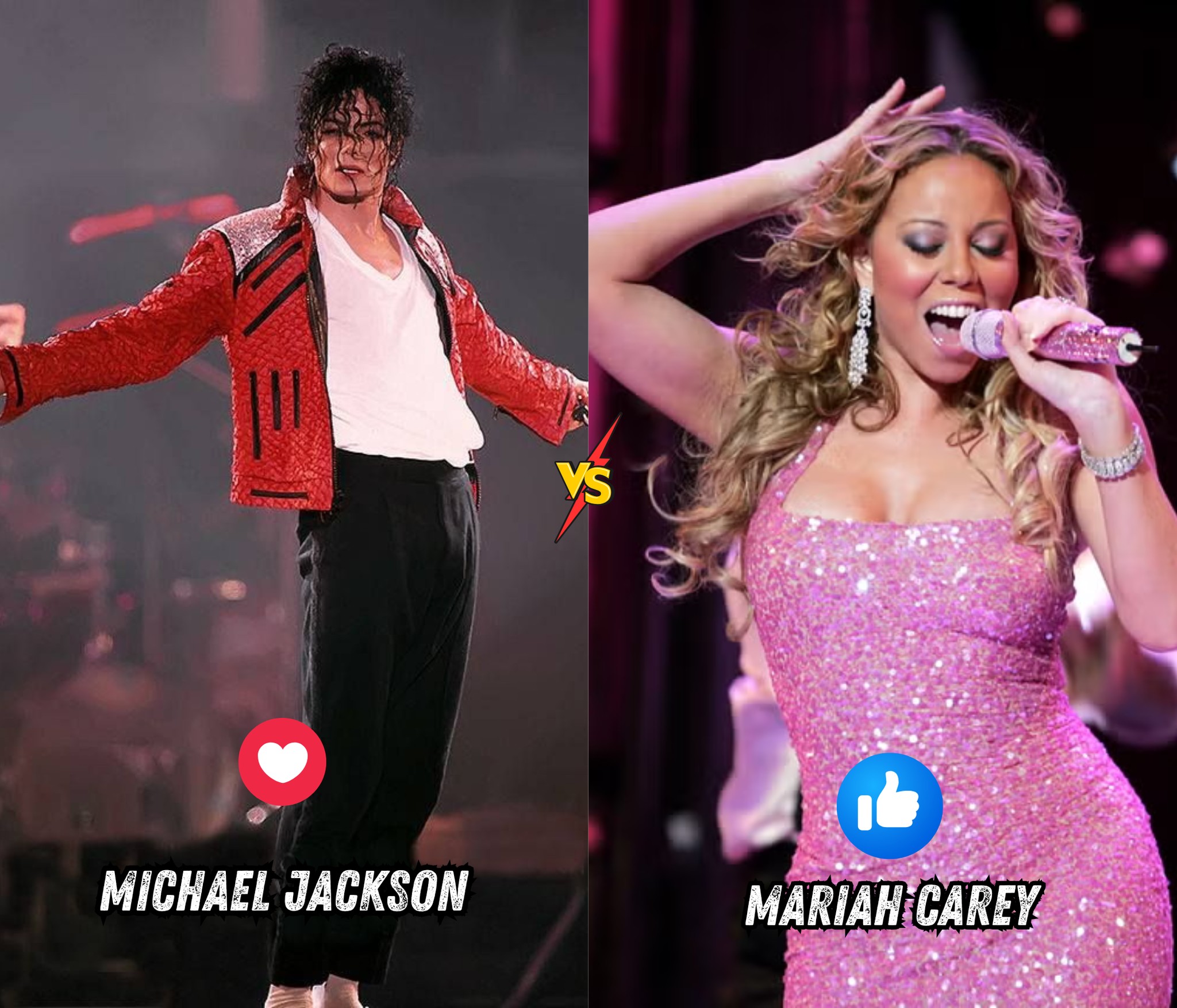 ❤️Michael Jackson vs. 👍Mariah Carey 🎤👑 ❤️ Michael Jackson