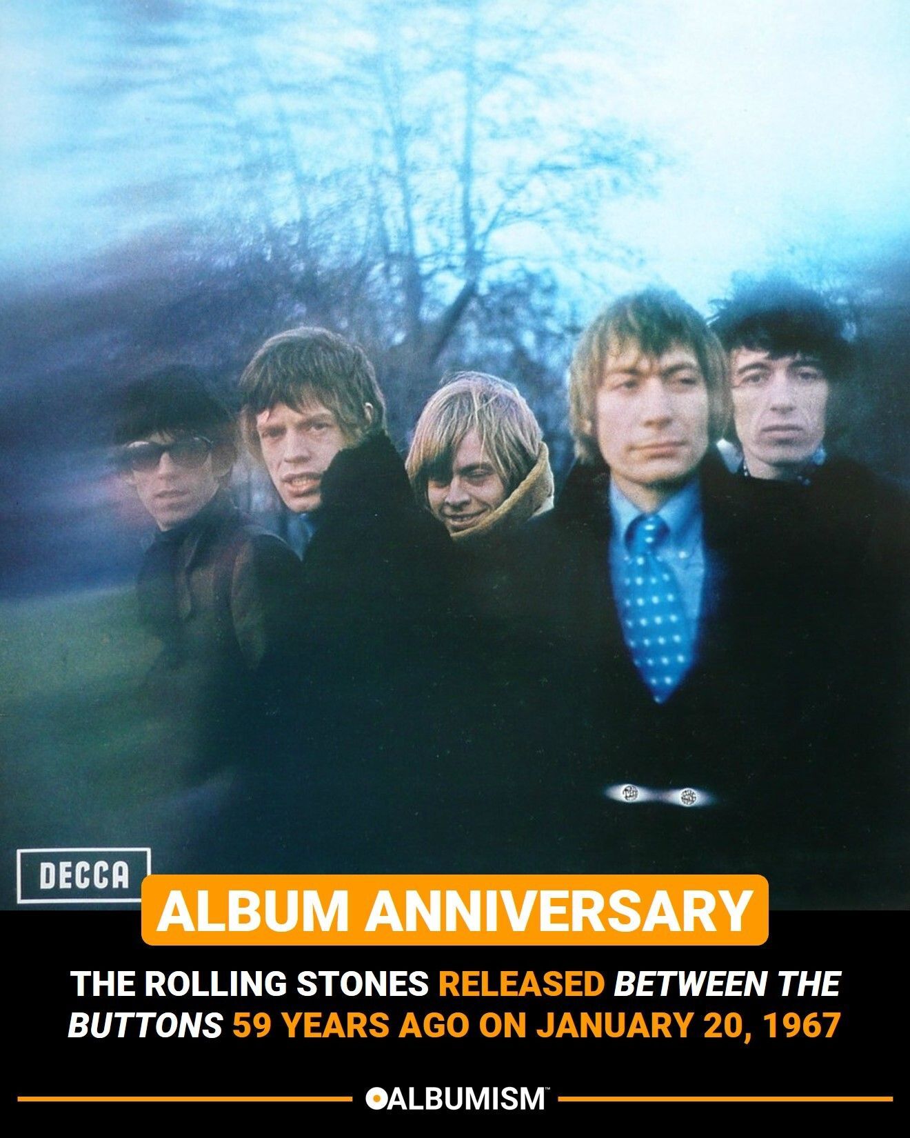 The Rolling Stones released 'Between the Buttons' 59 years ago on