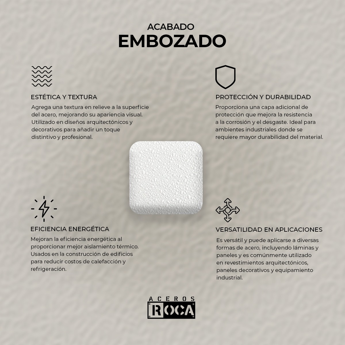 Aceros - ¿Conoces el acabado embozado? Descubre cómo esta técnica añade ...