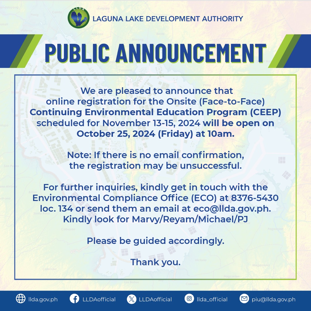 Laguna - 𝐏𝐮𝐛𝐥𝐢𝐜 𝐀𝐧𝐧𝐨𝐮𝐧𝐜𝐞𝐦𝐞𝐧𝐭: We are pleased to announce that online ...