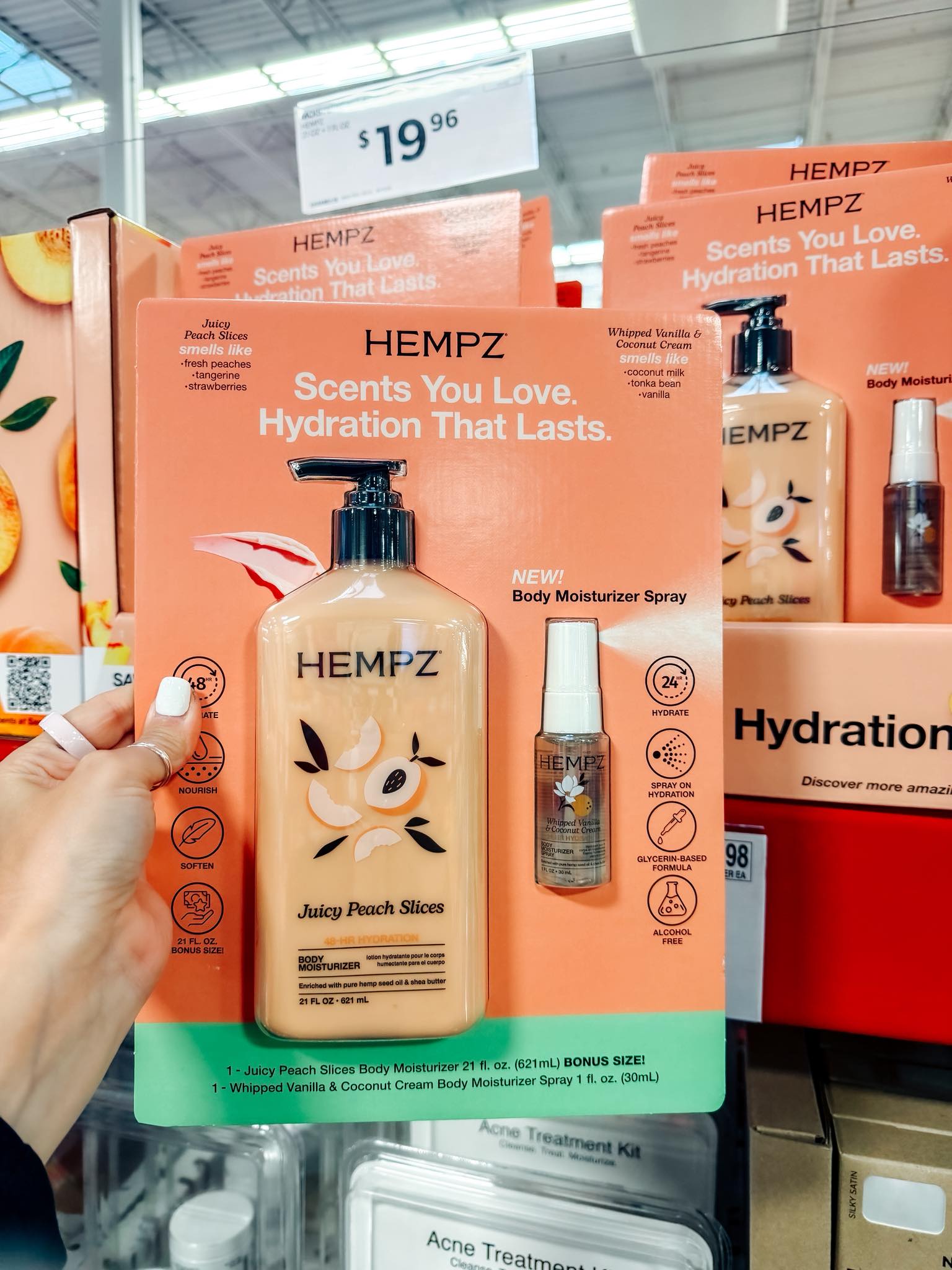Pe-LOTION & Pe-CREAM セット　各2本ずつ Run to Sam's Club 🍑🥥✨ This Hempz set is ONLY $19.96 and you get