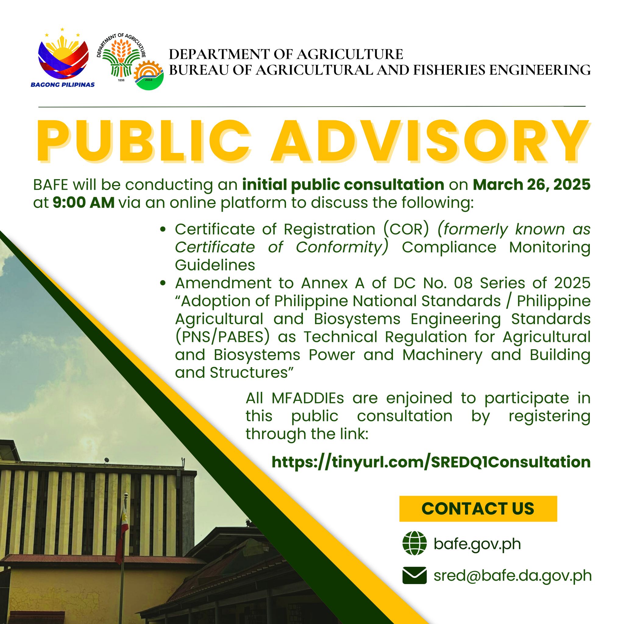 P... - Bureau of Agricultural and Fisheries Engineering - BAFE | Facebook