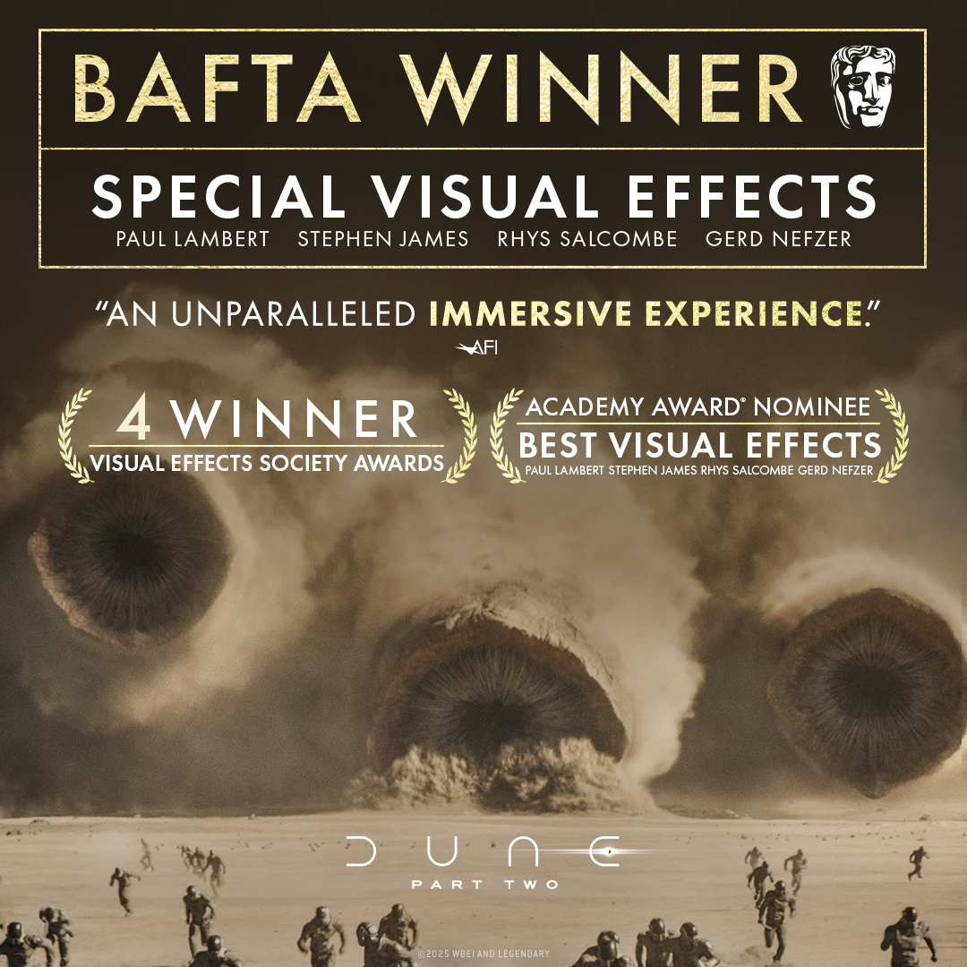 Dune Movie - #DuneMovie has been awarded the BAFTA for... | Facebook