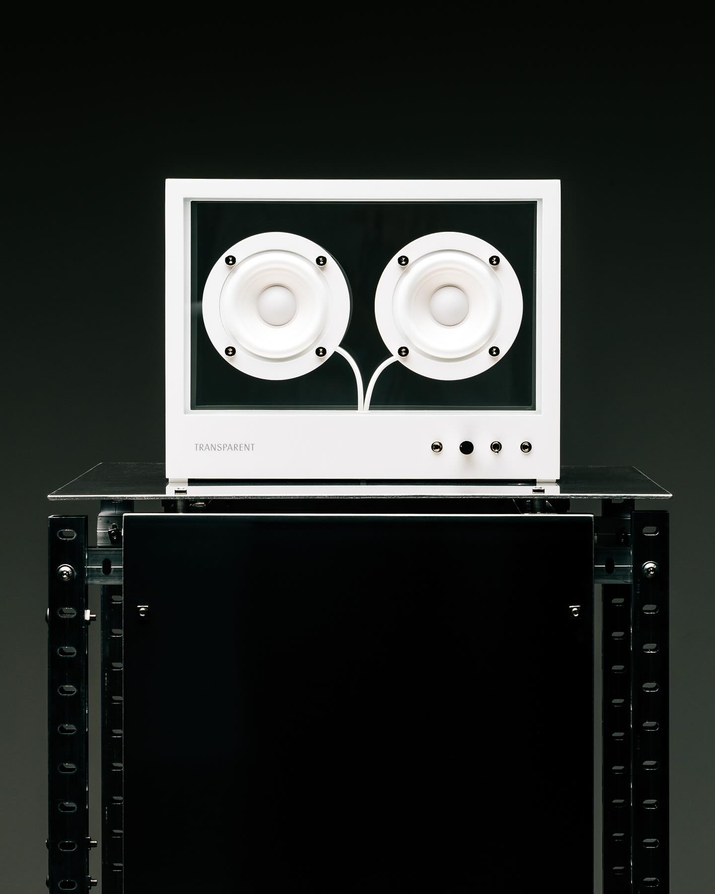 The Small Transparent Speaker - a compact yet powerful device that 