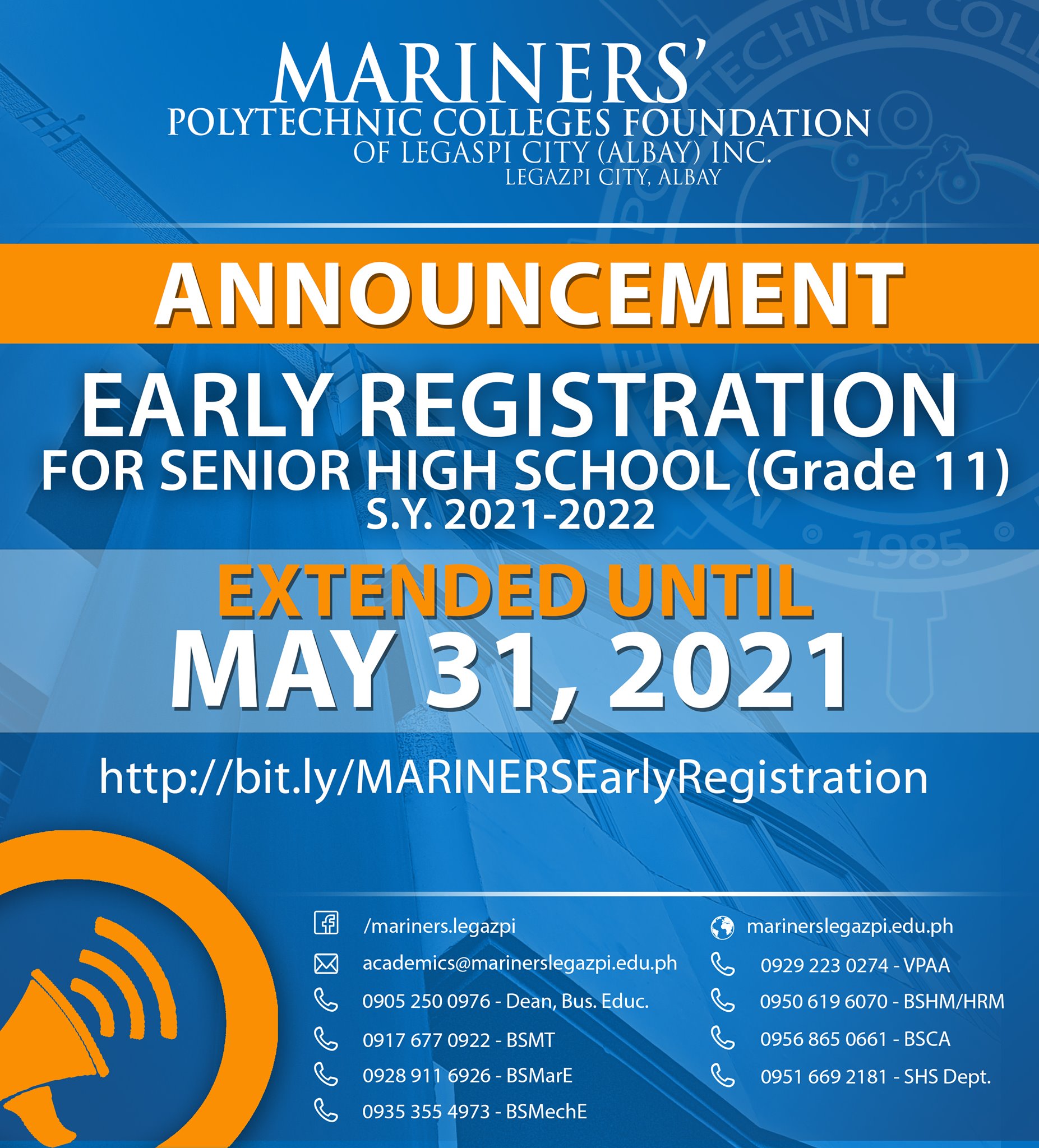 Early Registration for Grade 11 Senior High School for S.Y. 2021-2022 ...