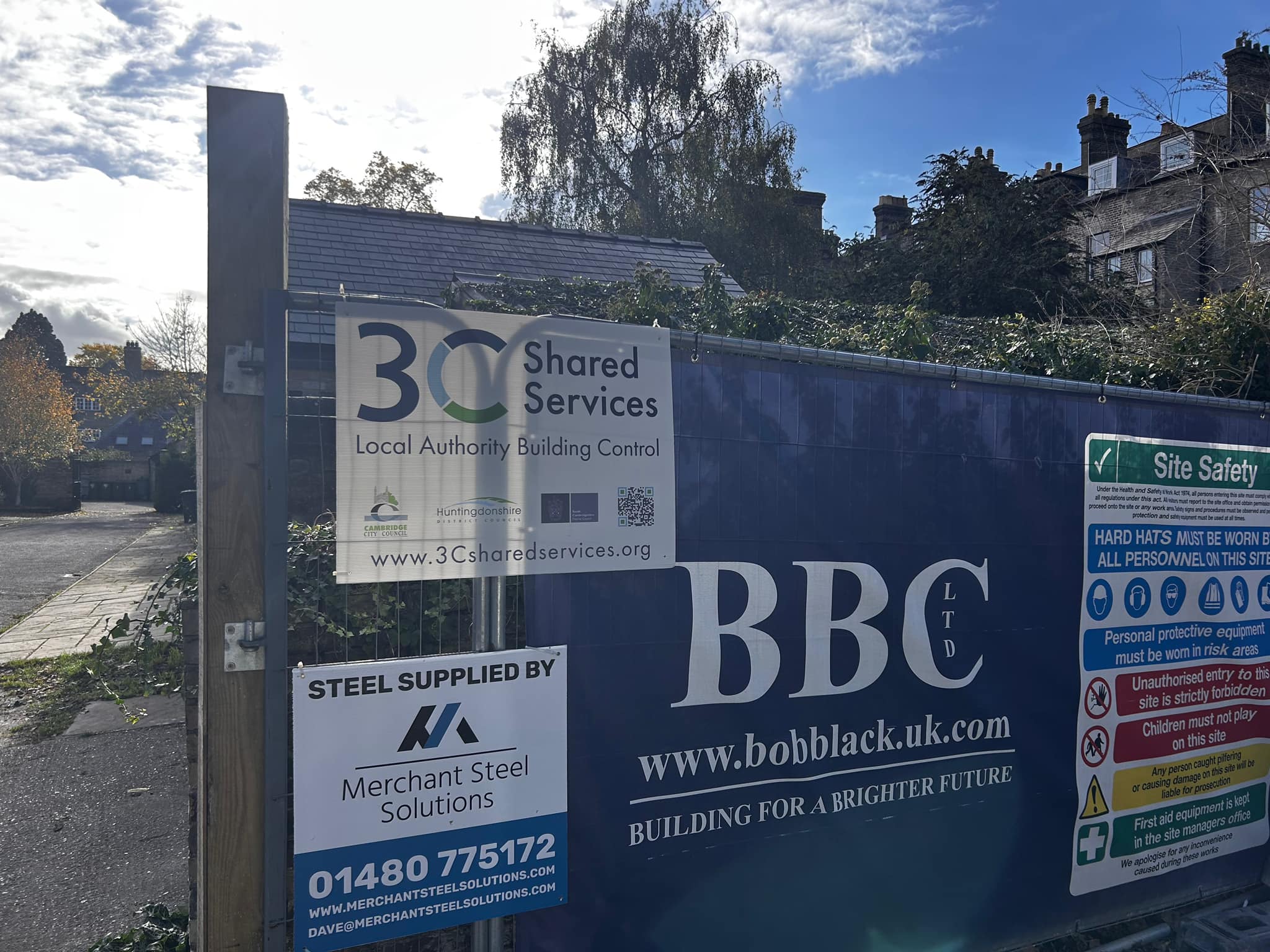 3C - 👀 Spotted! 👀 3C Building Control site sign in Cambridge ...