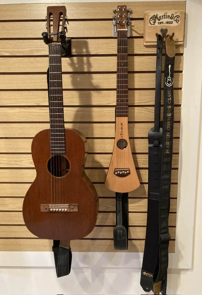 The Martin “Backpacker” travel guitar. I like the simplicity of