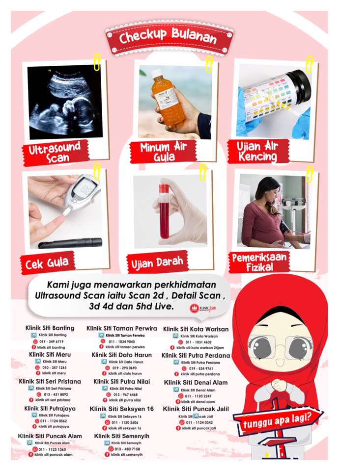 Klinik Siti Taman Perwira Checkup Bulanan Di Klinik Siti Terlupa Jumaat Lepas Ada Check Up Bulanan Kandungan Hari Bekerja Tak Sempat Buat Checkup Bulanan Mengandung Di Kk Malas Nak Tunggu Lama Jangan