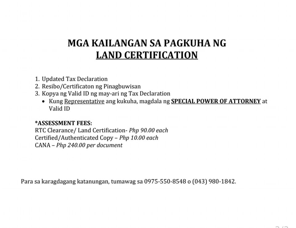 Office of the Clerk of Court of the Regional Trial Court of Batangas ...