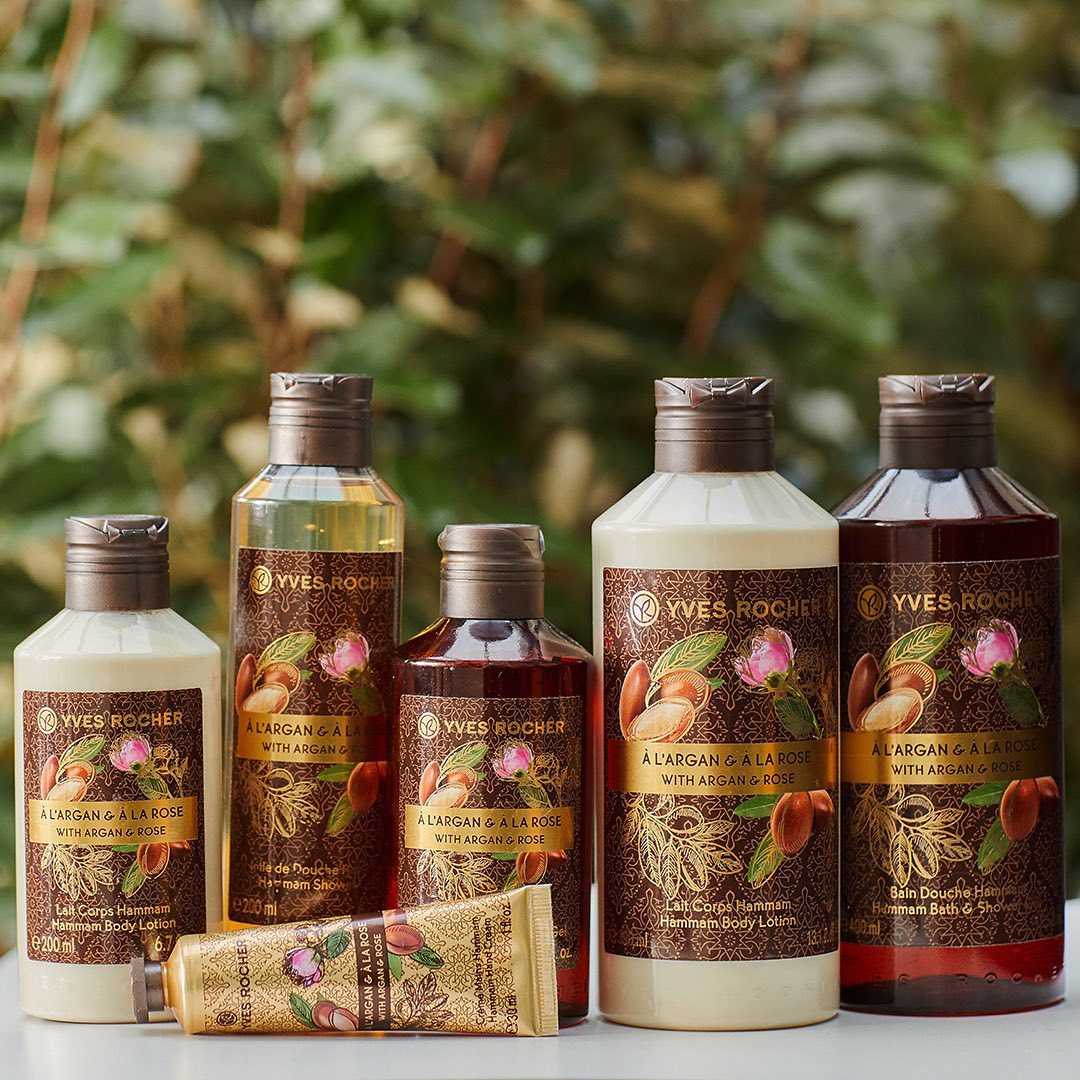 Coffret Soin Yves Rocher Argan & Pétales De Rose - 100% Naturel, 500g, Neuf