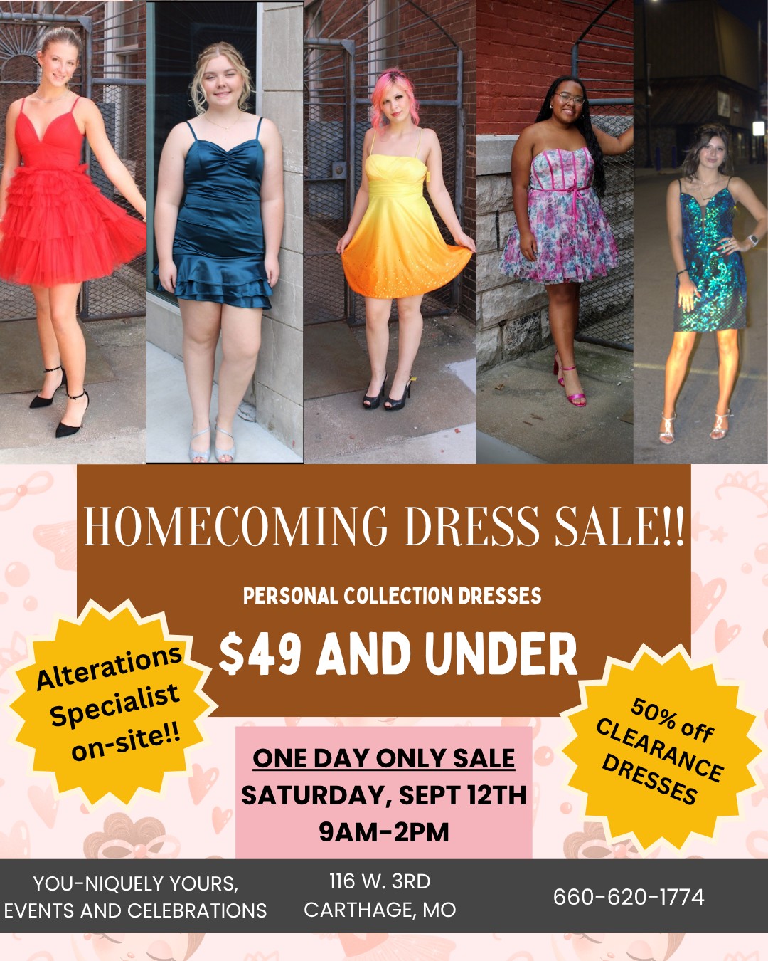 homecoming dresses clearance dress sale at You-niquely Yours gown for girls