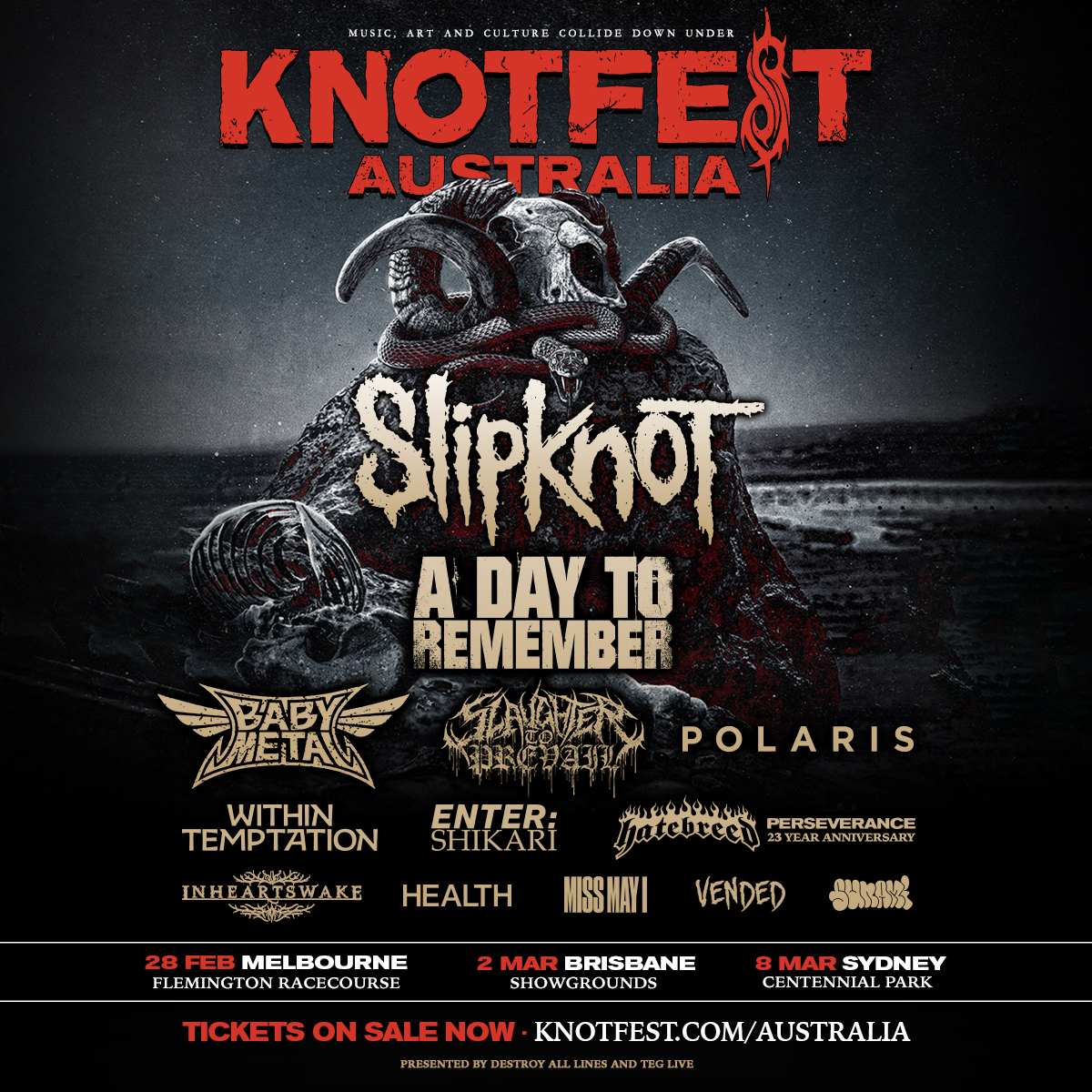 𝐊𝐍𝐎𝐓𝐅𝐄𝐒𝐓 𝐒𝐘𝐃𝐍𝐄𝐘 🤘 𝐅𝐢𝐧𝐚𝐥 𝐭𝐢𝐜𝐤𝐞𝐭𝐬 𝐨𝐧