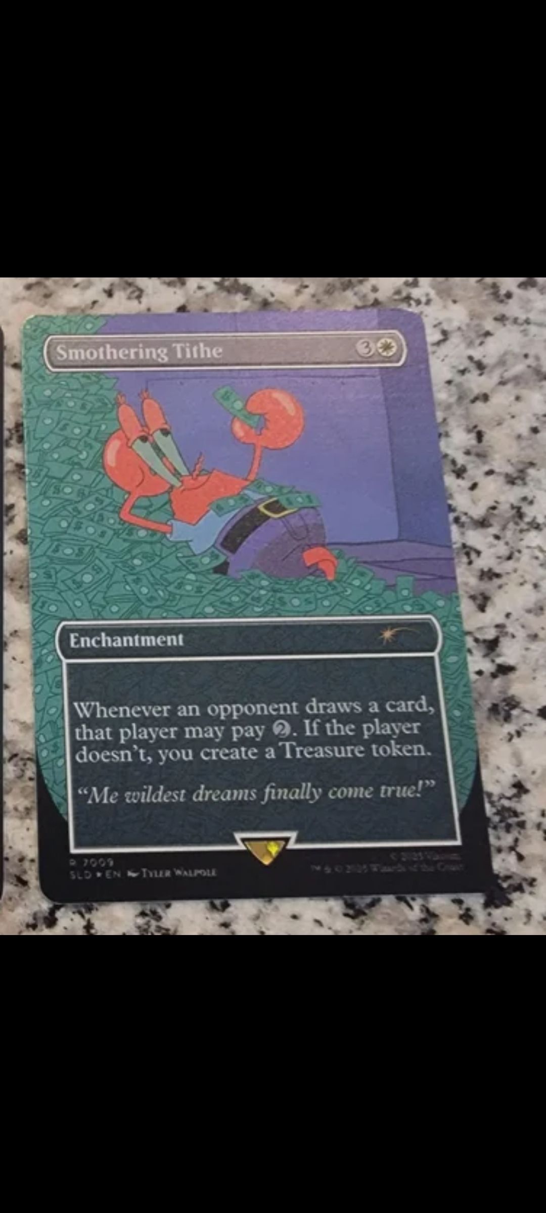 mr krabs mtg card Mr. Krabs. Penny Pincher Magic the Gathering Quicksand Keychain  KeychainMonster MTG X Spongebob Squarepants Secret