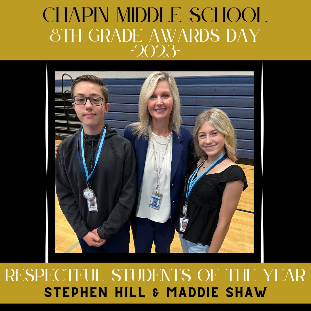 Congratulations to our 8th graders... - Chapin Middle School
