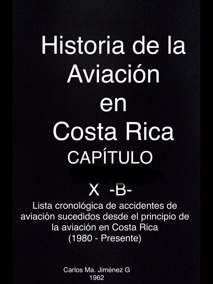 Capítulo X B Lista cronológica de accidentes de aviación