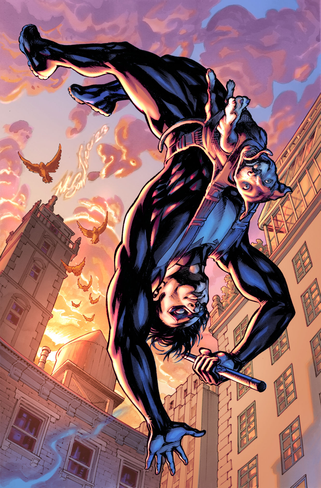 Nightwing #130 Pumpkin Spicy variant cover by Kevin Wada