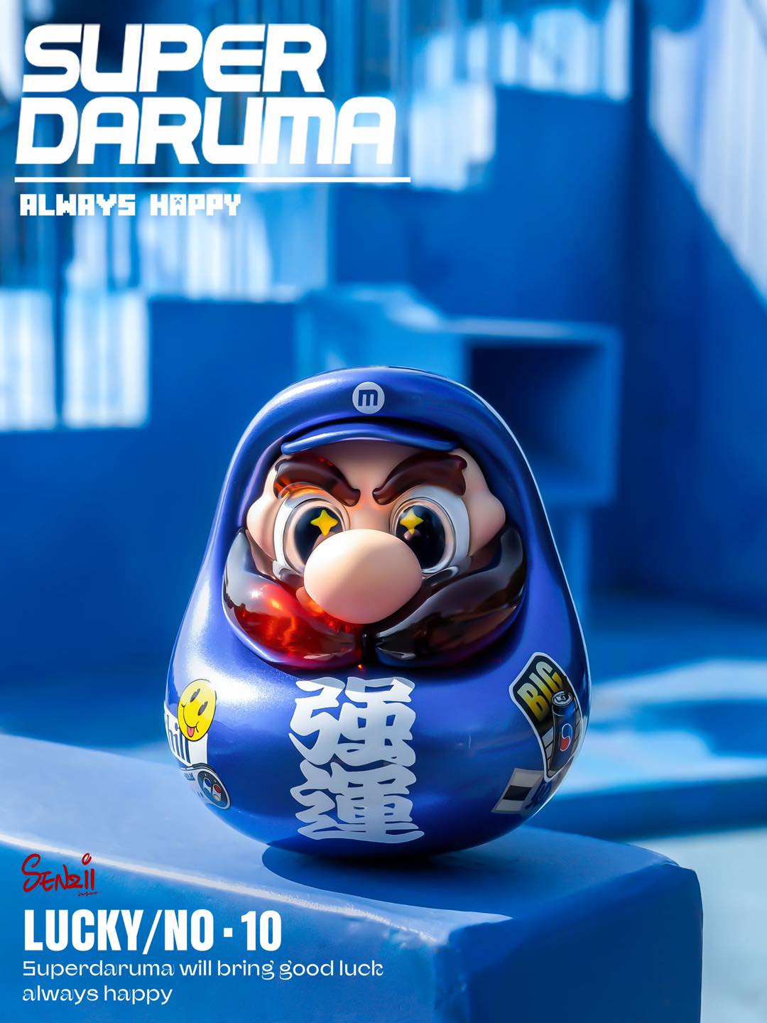 Senzii - Super Daruma - Happy Pre order now Mini : rm278 deposit
