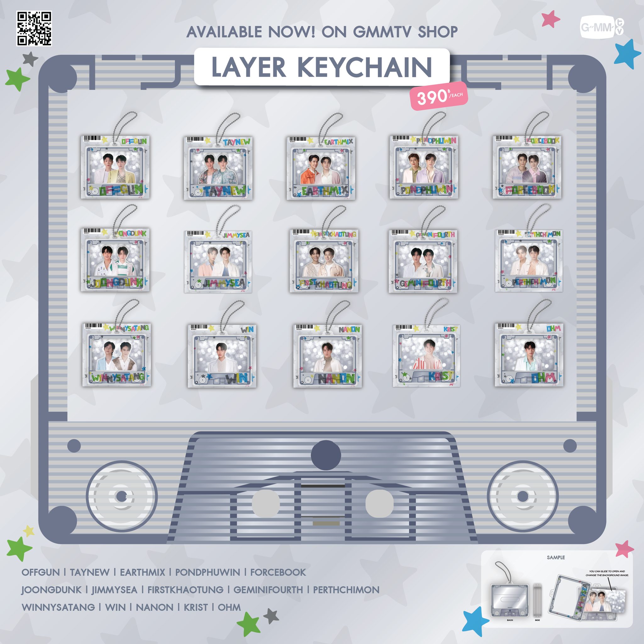 GMMTV - Let’s bring home the cuteness of LAYER KEYCHAINS home. OFFGUN ...