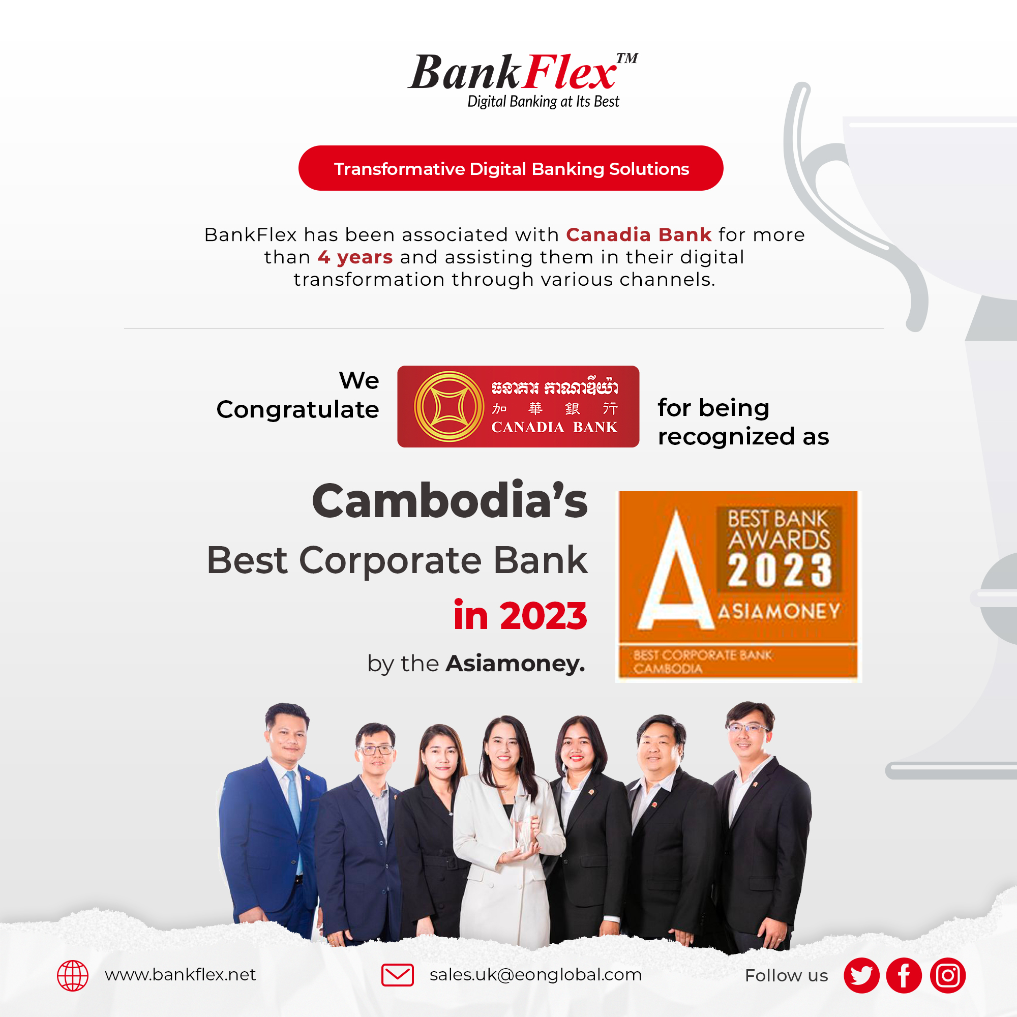 Bankflex - BankFlex congratulates Canadia Bank for being recognized as ...