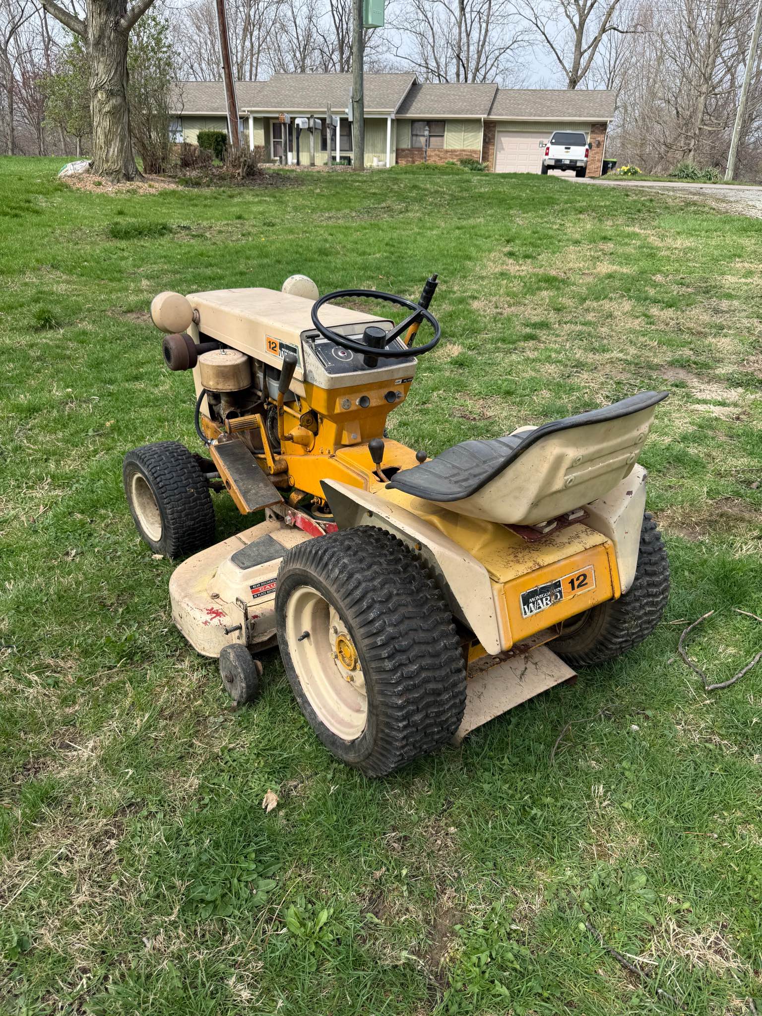Vintage Montgomery Ward 12HP Riding Lawn Mower - Lawn Mowers - Roanoke ...