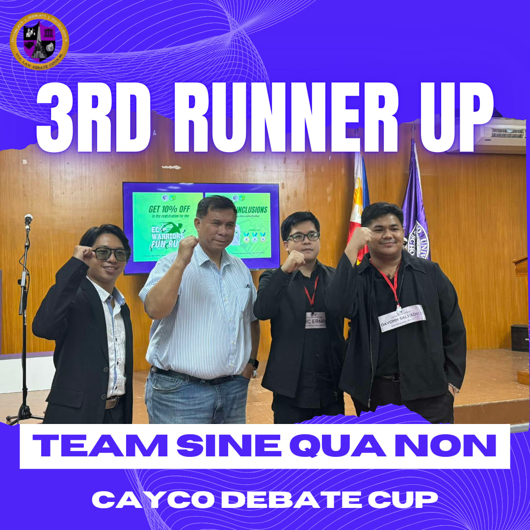 Congratulations to the... - UCC College of Law Debate Council