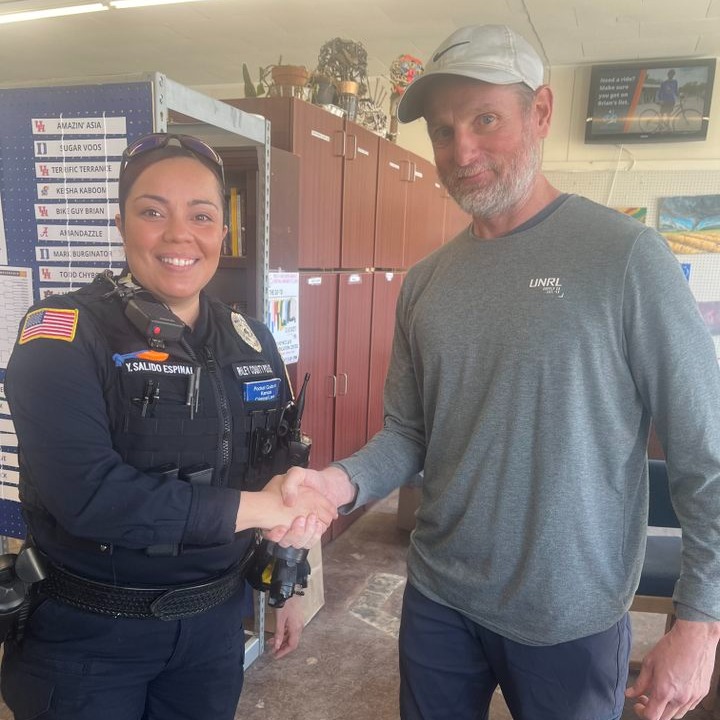 Be - A huge thank you to Officer Salido-Espinal for organizing 