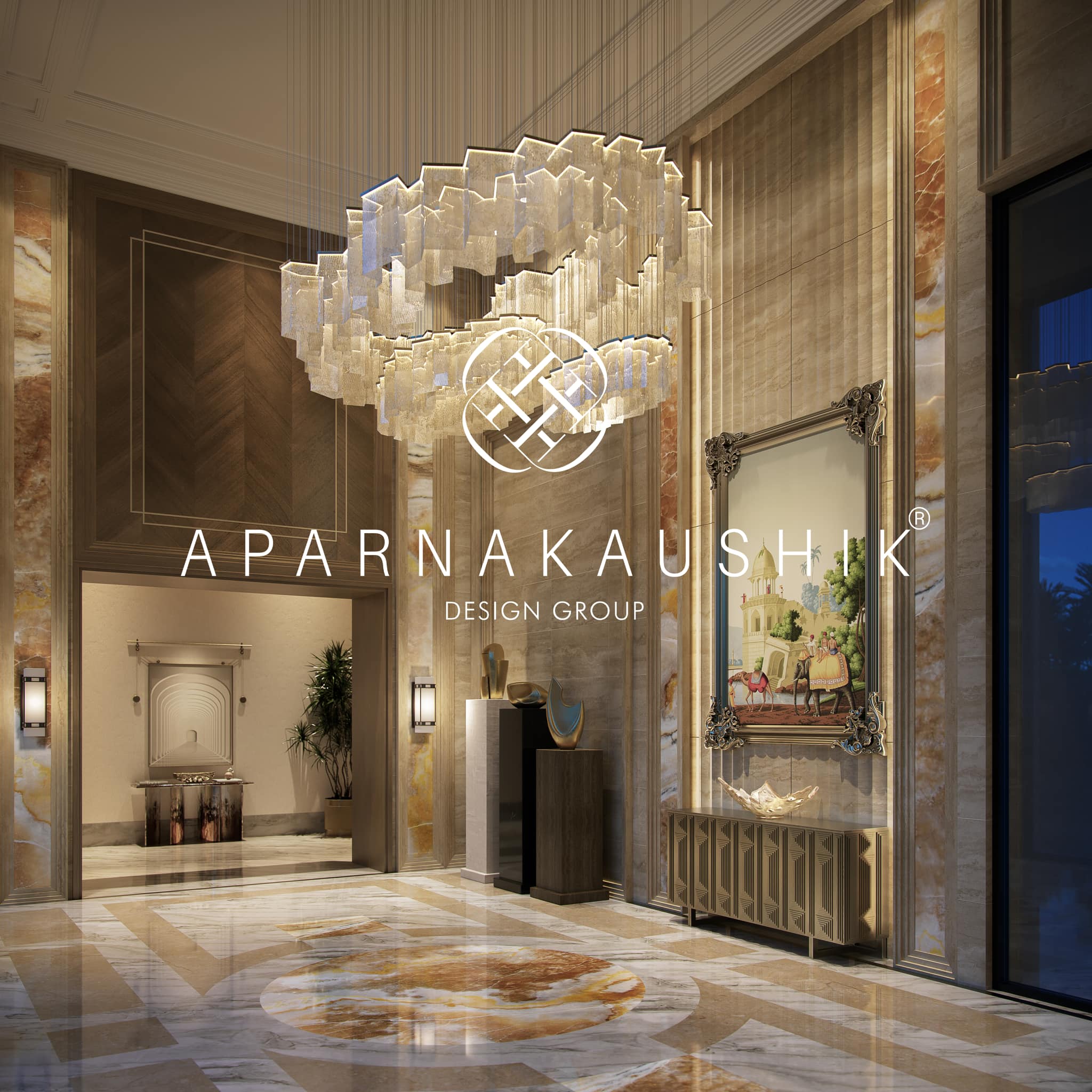 A double-height entrance... - Aparna Kaushik Design Group | Facebook
