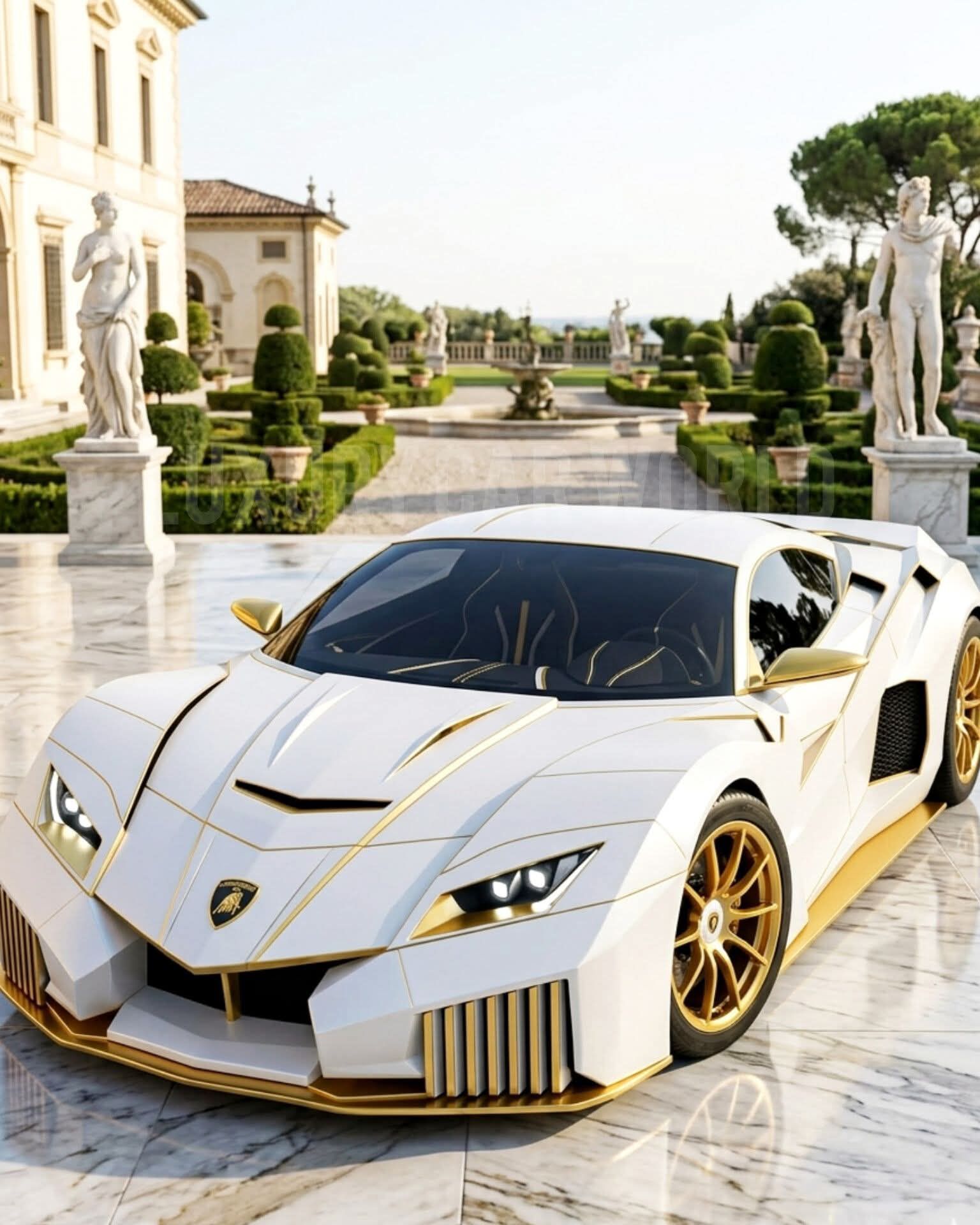 Stunning white Lamborghini Veneno Roadster. #TopMarques