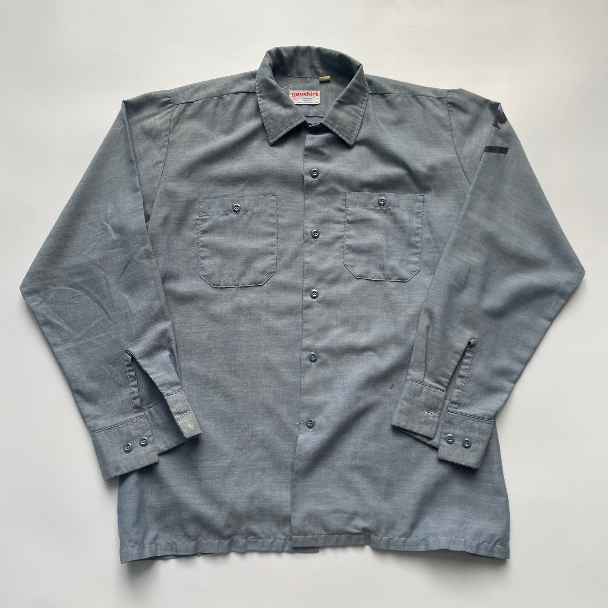 80s USN Chambray Work Shirt