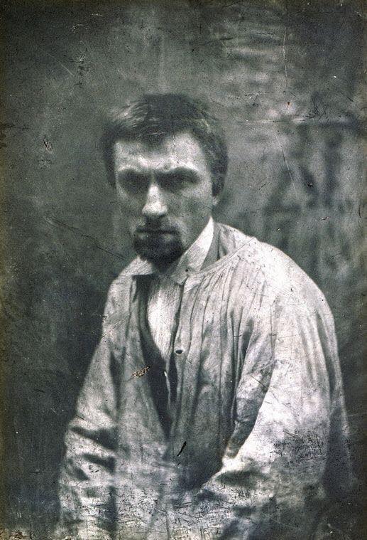 📸French sculptor Auguste Rodin, taken in 1862 when he was 22 years old. The photograph was taken by Charles Aubry