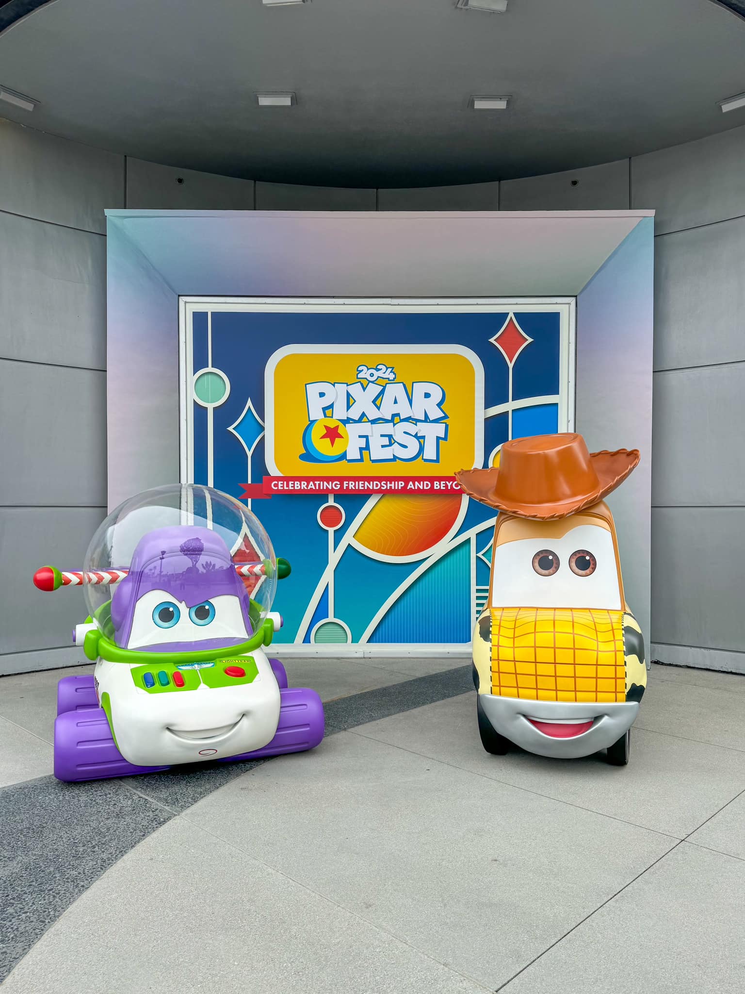 Buzz Lightyear and Woody Pride at Pixar Studio in Emeryville in