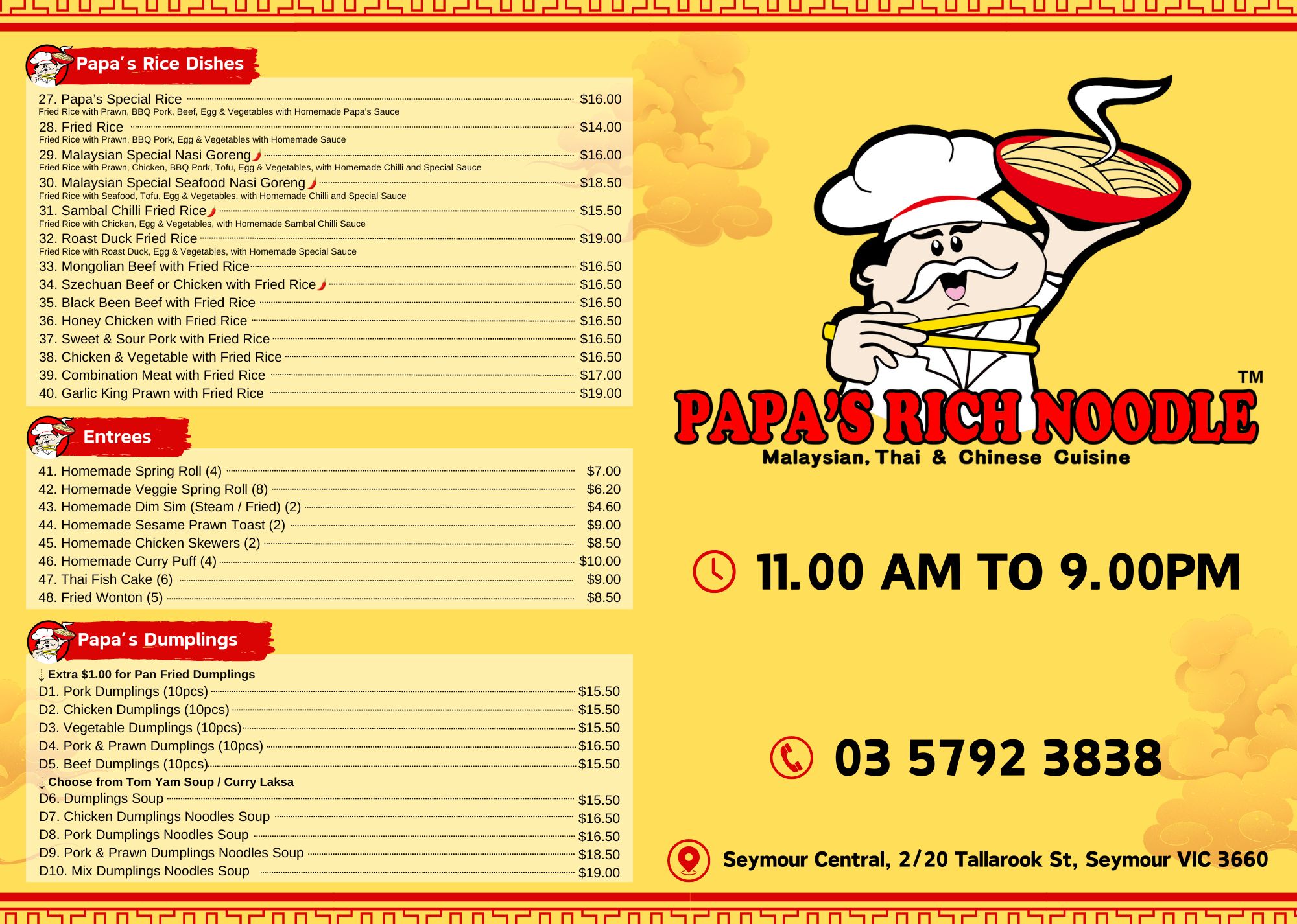 Papa's Rich Noodles - Seymour | Seymour VIC