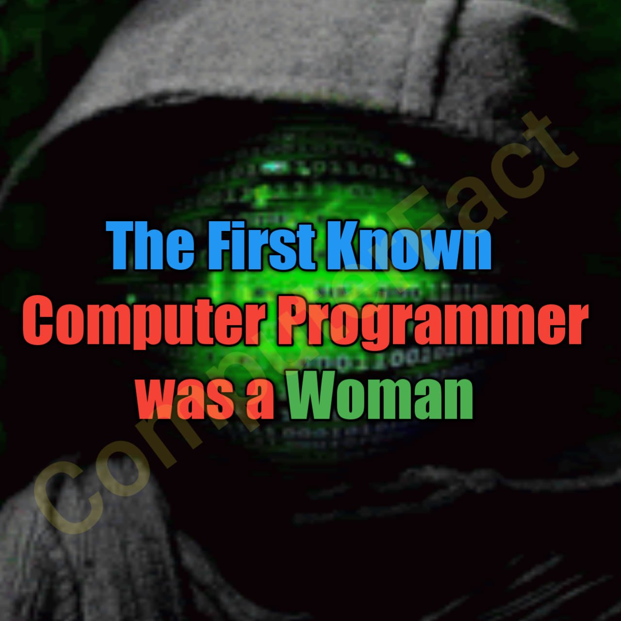 Computer Fact - The First Known Computer Programmer was a...