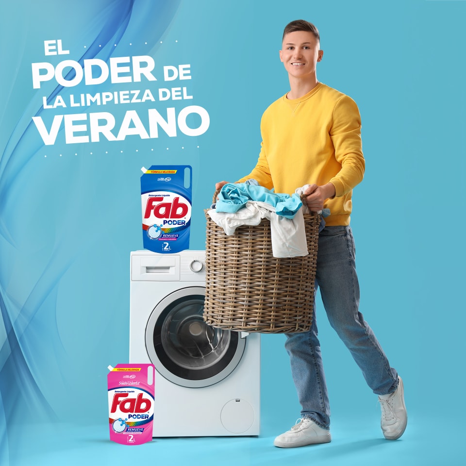 Fab - Con la presentación de 2 litros de Fab Poder Líquido, tu ropa ...