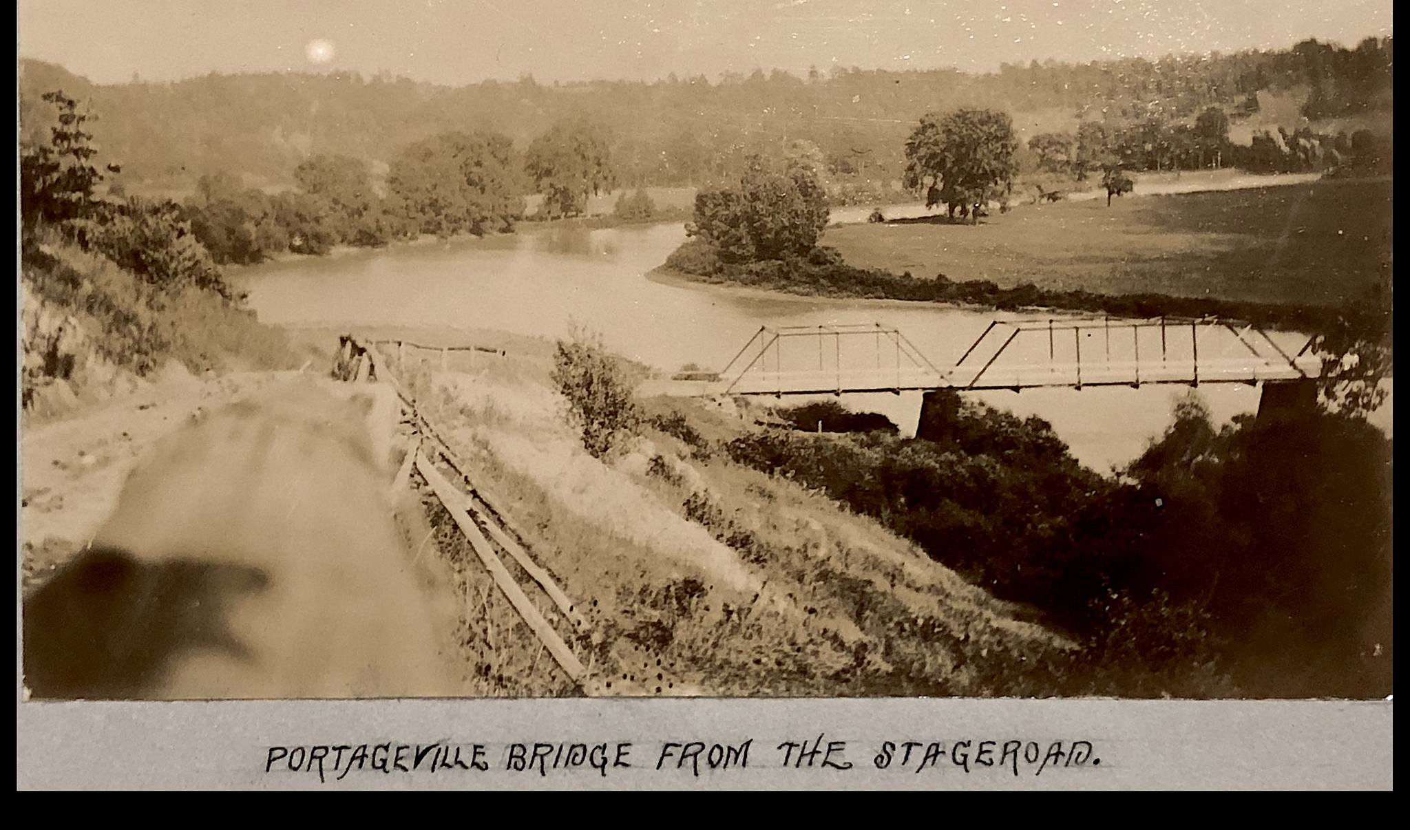 Portage Road bridge over CN line in 1972