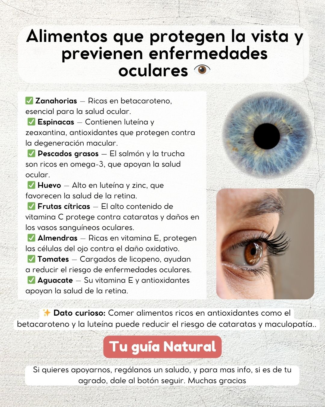 Tu - La salud ocular es esencial para mantener una buena calidad de ...