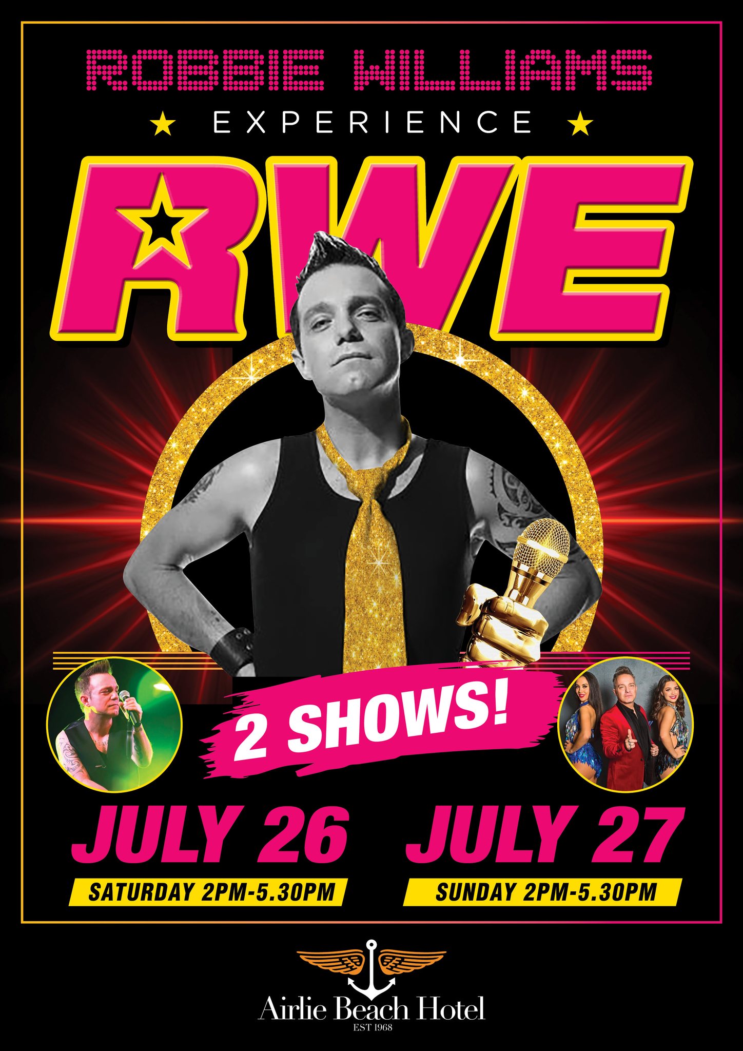 Airlie - 📣 Announcing.... ⭐️🎙️The Robbie Williams Experience 🎙️⭐️ 2 ...