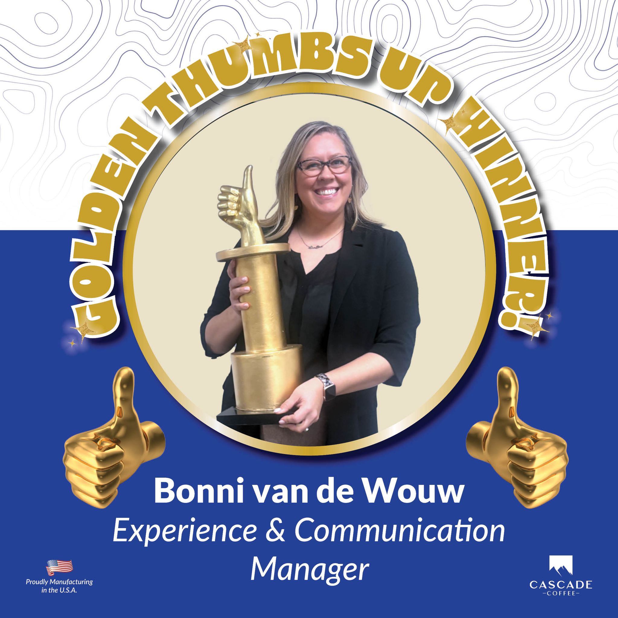 Cascade Coffee - 🌟 Golden Thumbs Up Winner: Bonni van de... | Facebook