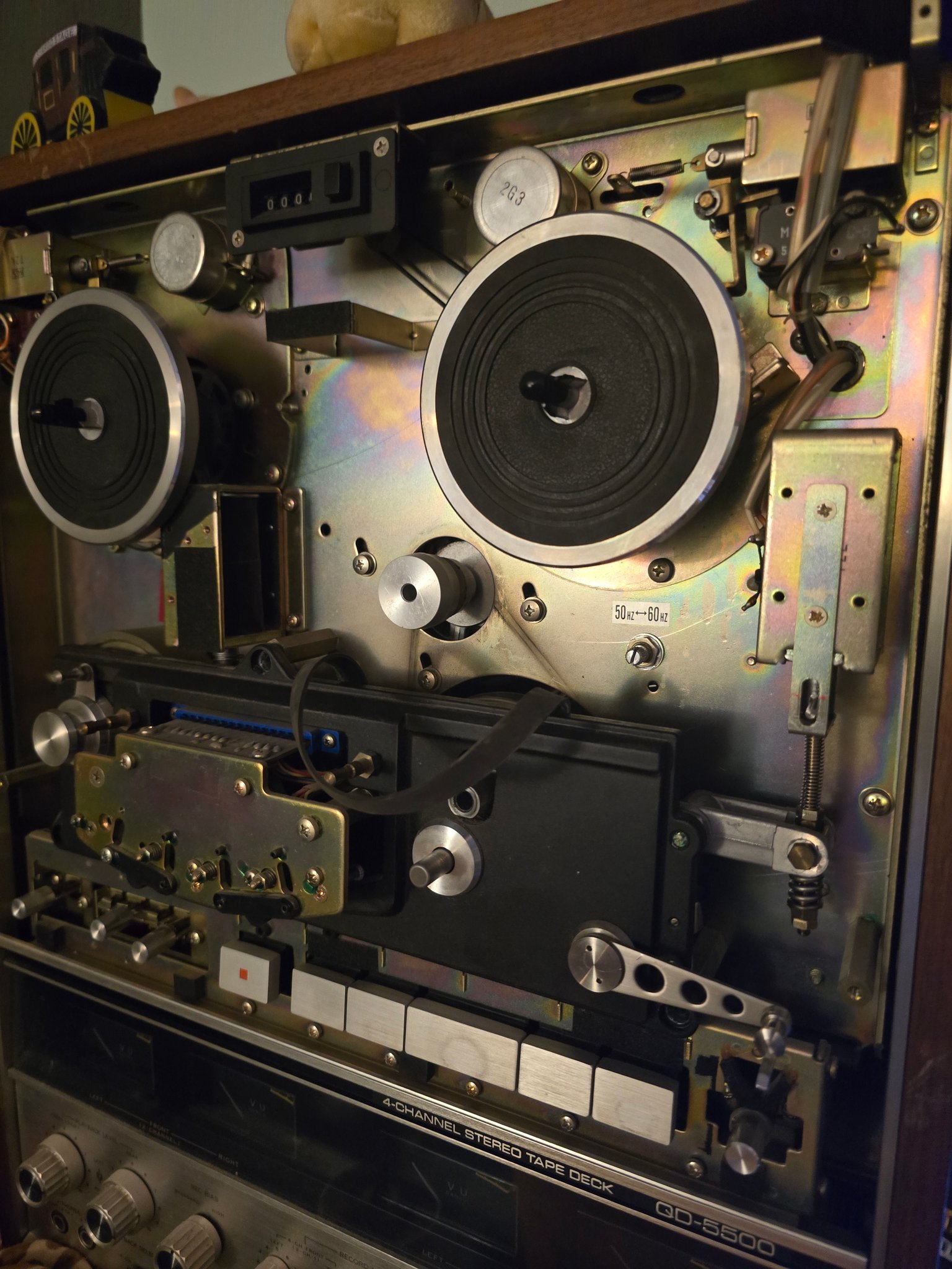 Why won't my Sansui QD-5500 play, fast forward, or rewind?