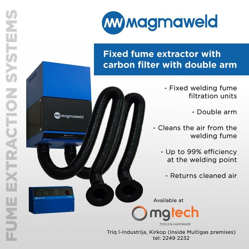 MGTech - FIXED FUME EXTRACTOR WITH CARBON FILTER AND DOUBLE ARM 👍 ...