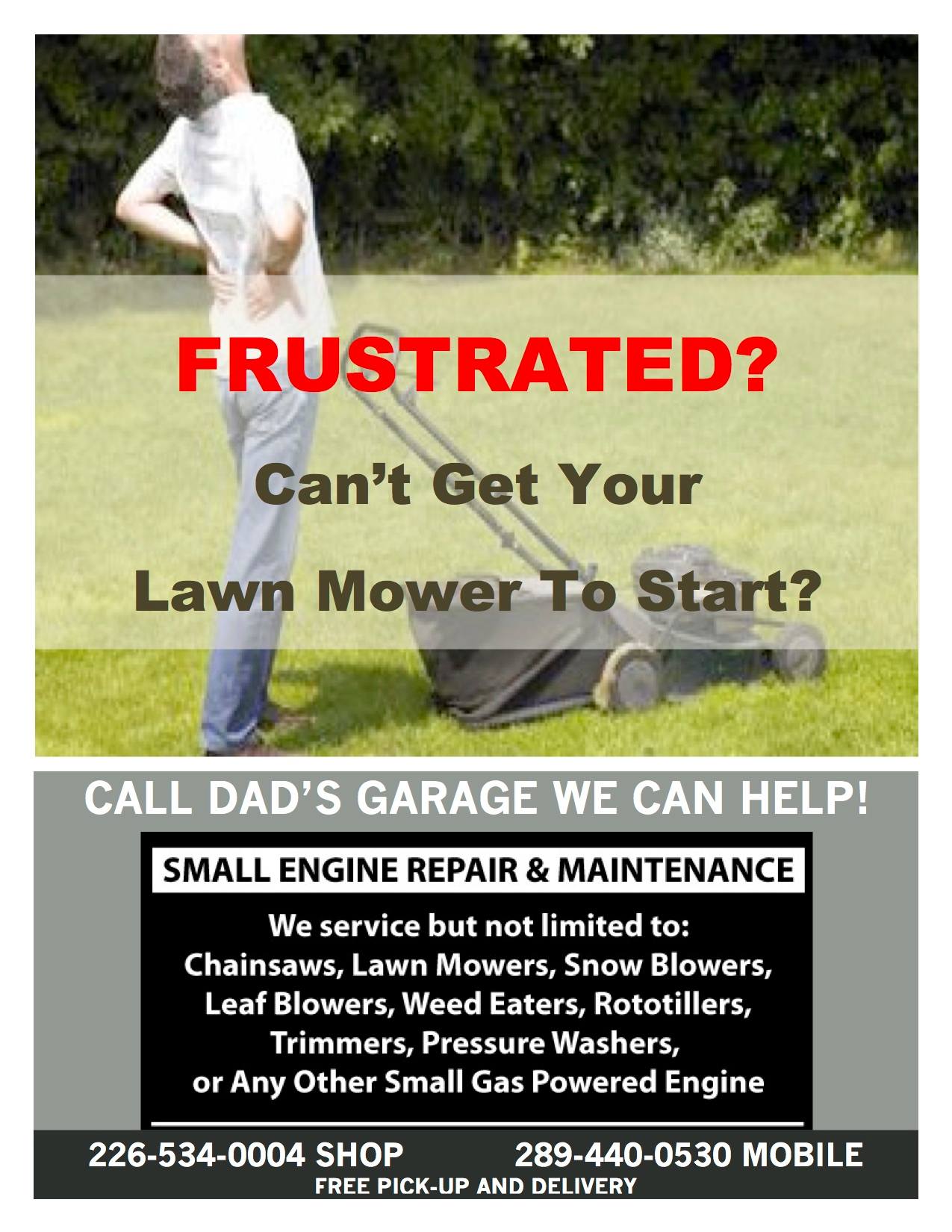 DAD'S Garage Small Engine Repair