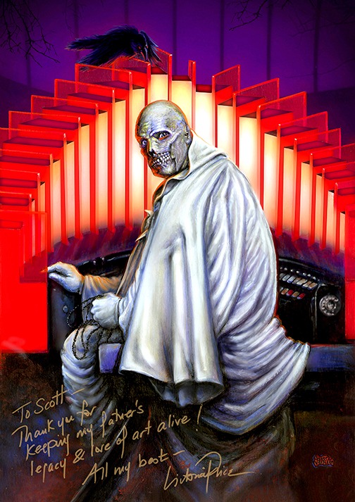The abominable Dr. Phibes! Did a bit of color wash in this one.