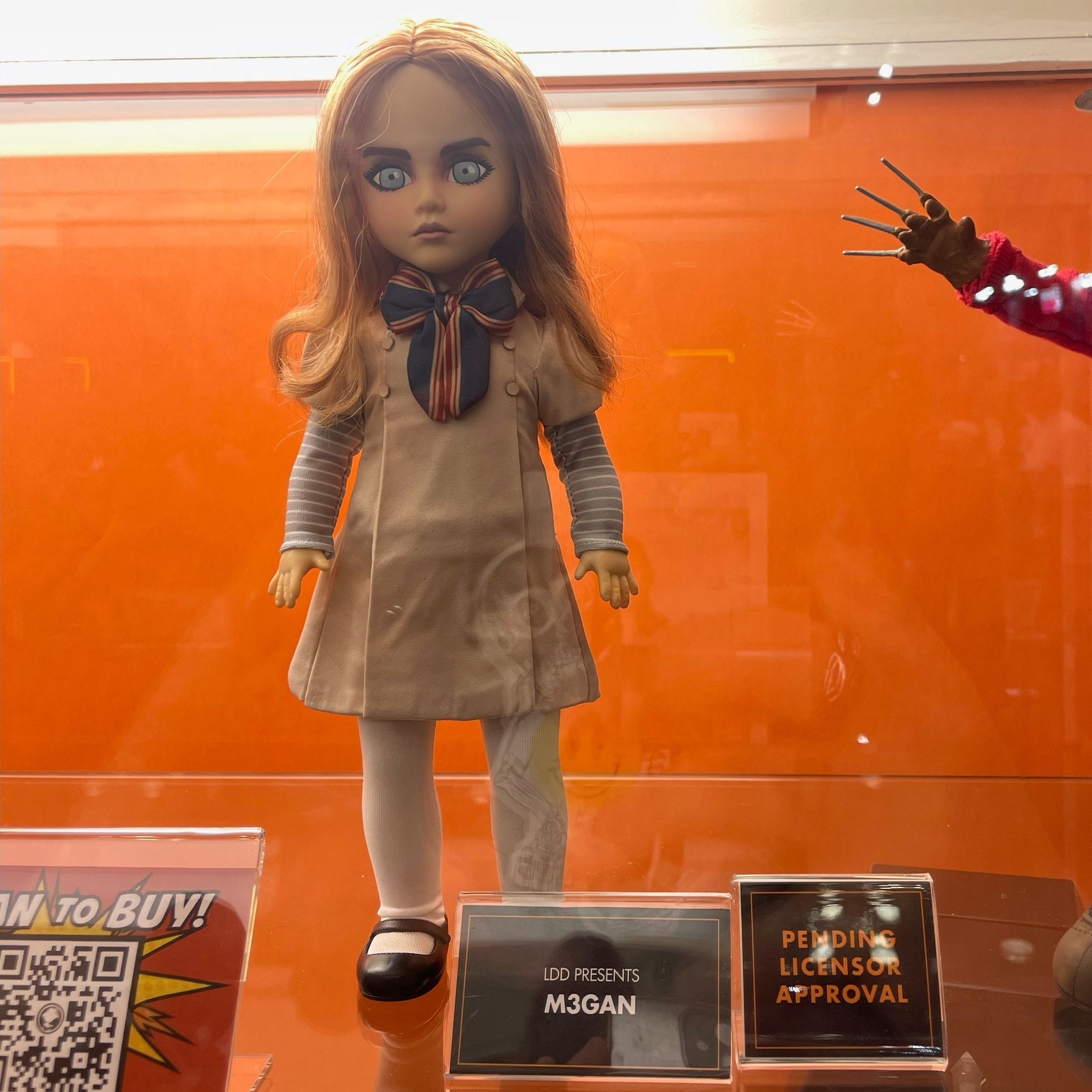 LDD Presents M3gan on display at booth 1253 at #NYCC! 🤖💃