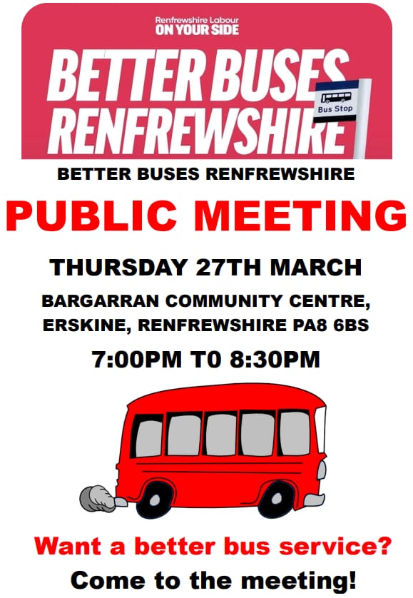 Renfrewshire - The campaign is ramping up again as our transport ...