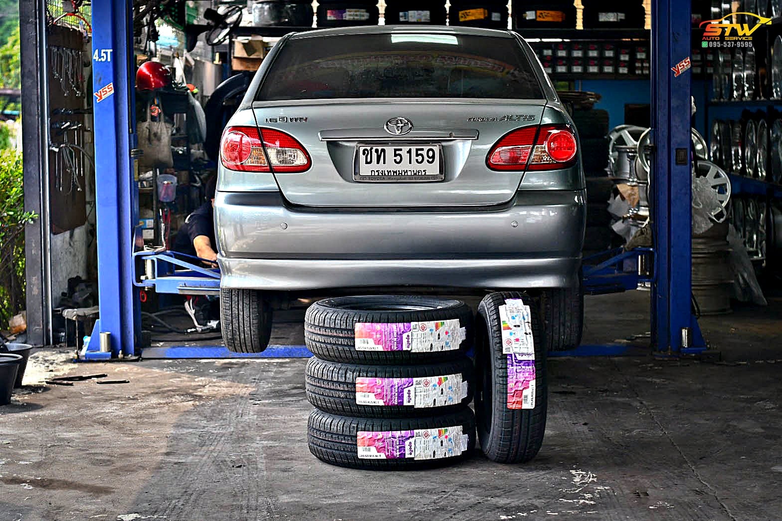 TOYOTA ALTIS #เปลี่ยนยางใหม่... - บจก.ทรัพย์ทวีเจริญยางยนต์ | Facebook