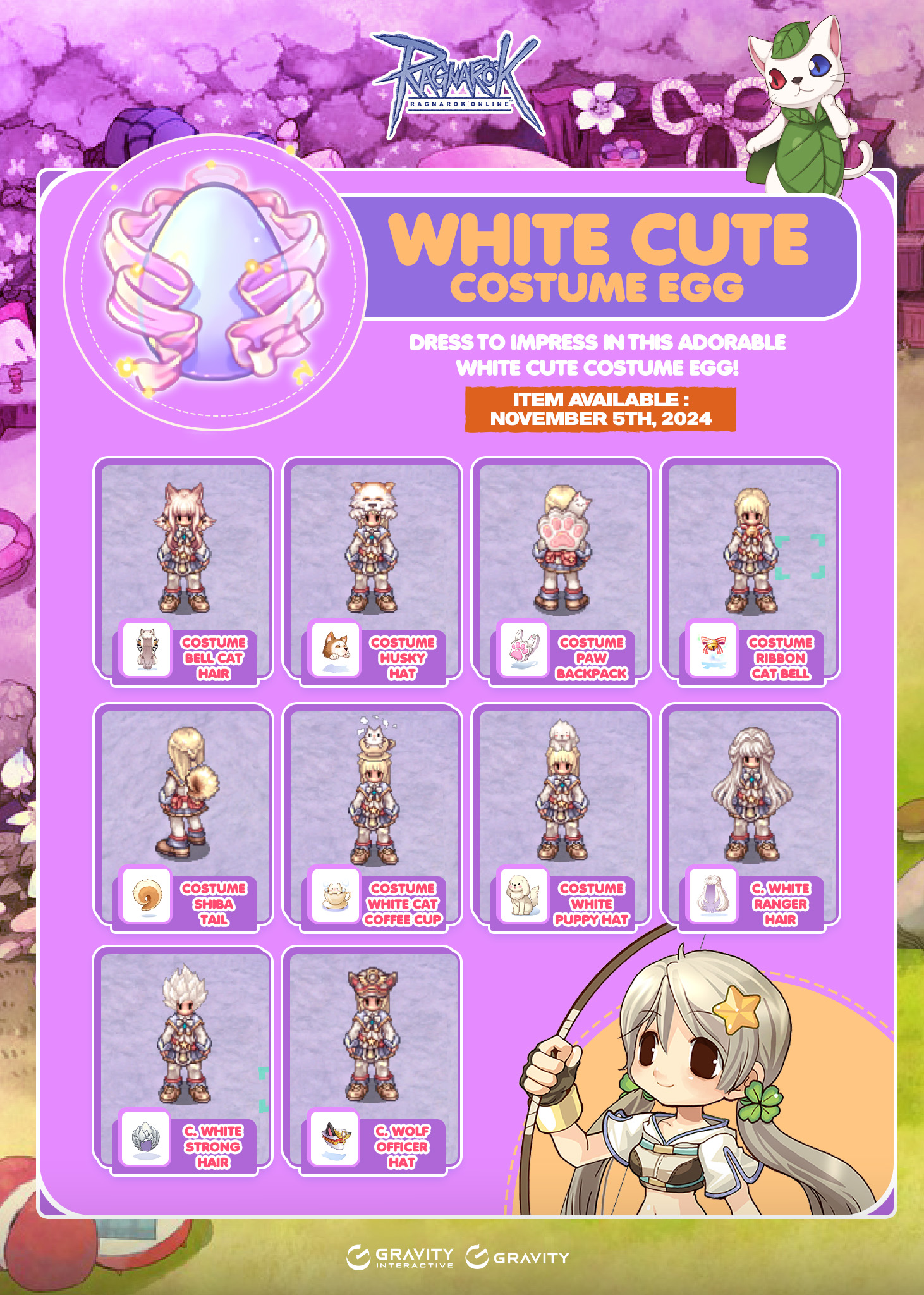 Ragnarok - Charm everyone with your irresistible cuteness in the White ...