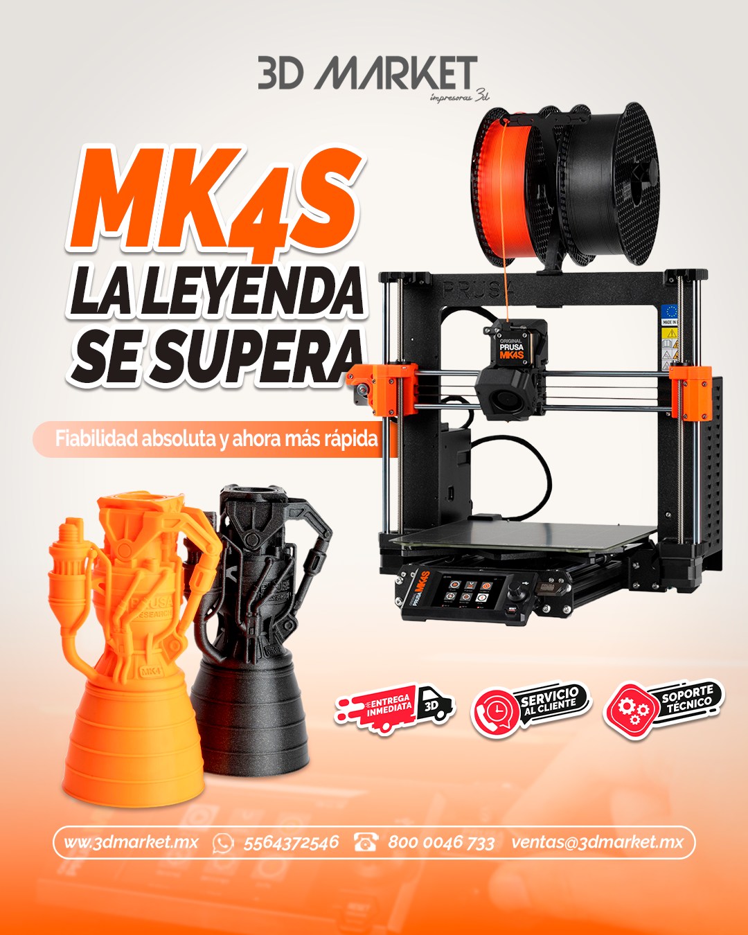 3dmarket - La leyenda se supera: descubre la nueva Original Prusa MK4S ...