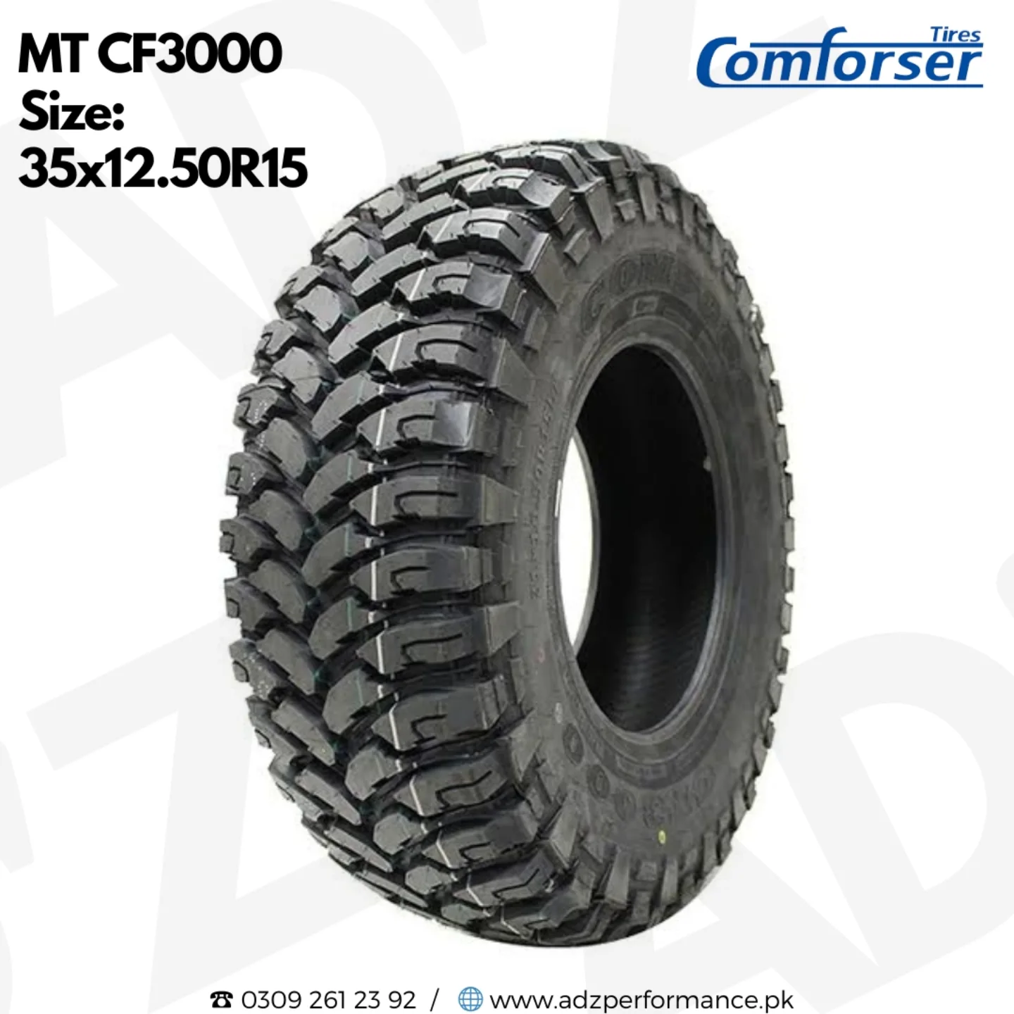 35x12.50R15 Comforser CF3000 MT Tyres China I Each 70,000 