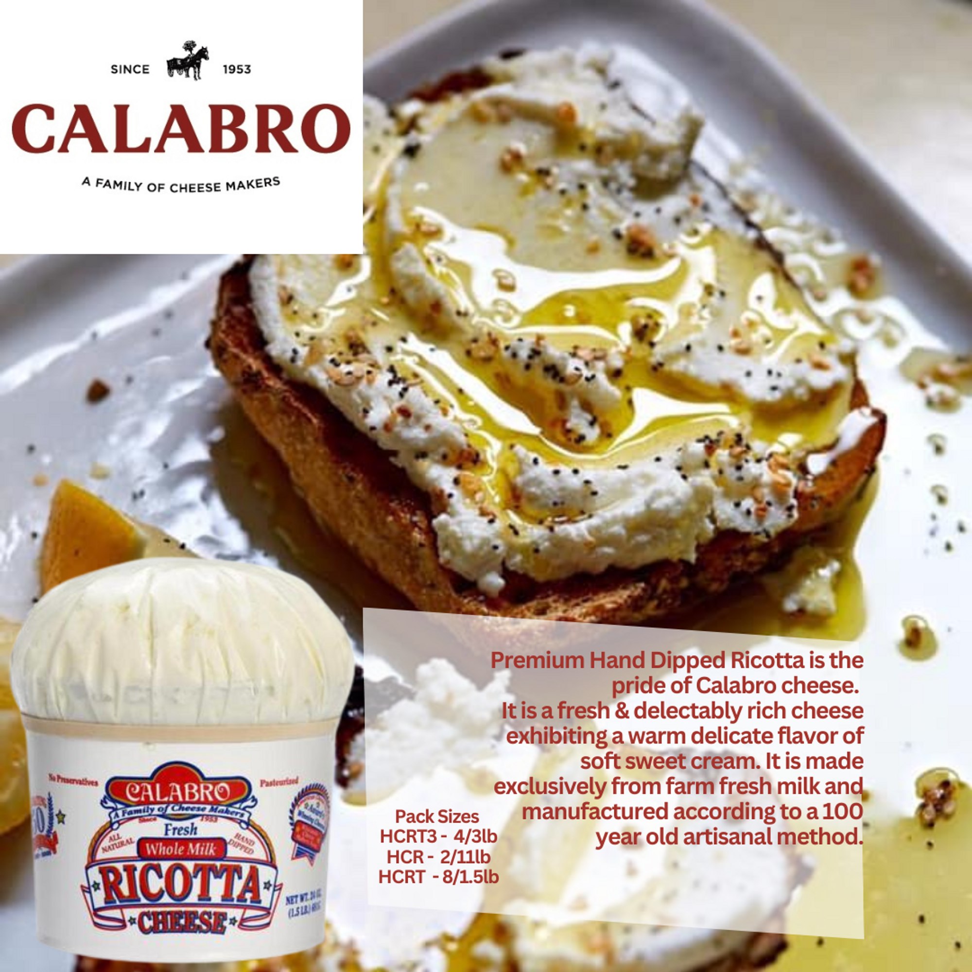 Accardi Foods - 🥛🧀 Experience Creamy Bliss with Calabro...