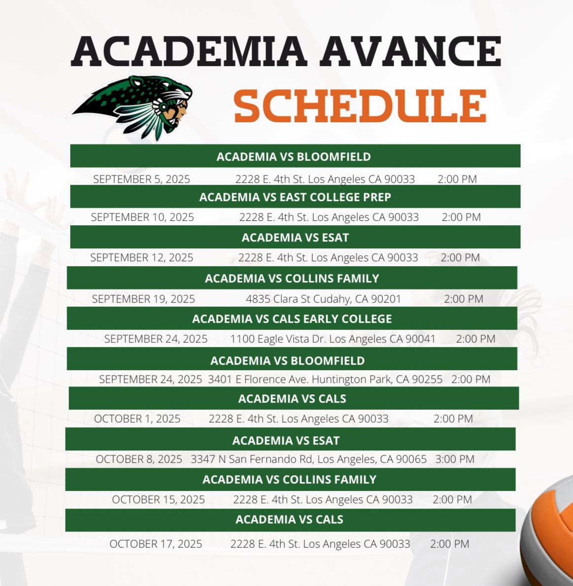 🏐🎉 The wait is over! High... - Academia Avance Charter School